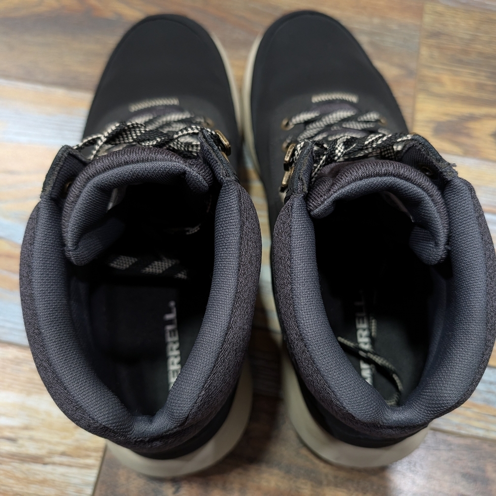 Merrell Men's Capron Mid Waterproof Hiking Boots Black Size 9 - Picture 3 of 5